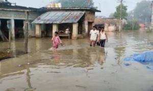राप्ती नदी का जलस्तर बढ़ने से टूटा बांध, सिद्धार्थनगर जिले के सैकड़ों गांव डूबे