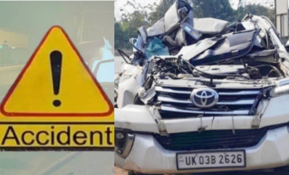 Uttarakhand: Horrific road accident – two killed in collision between Fortuner and truck