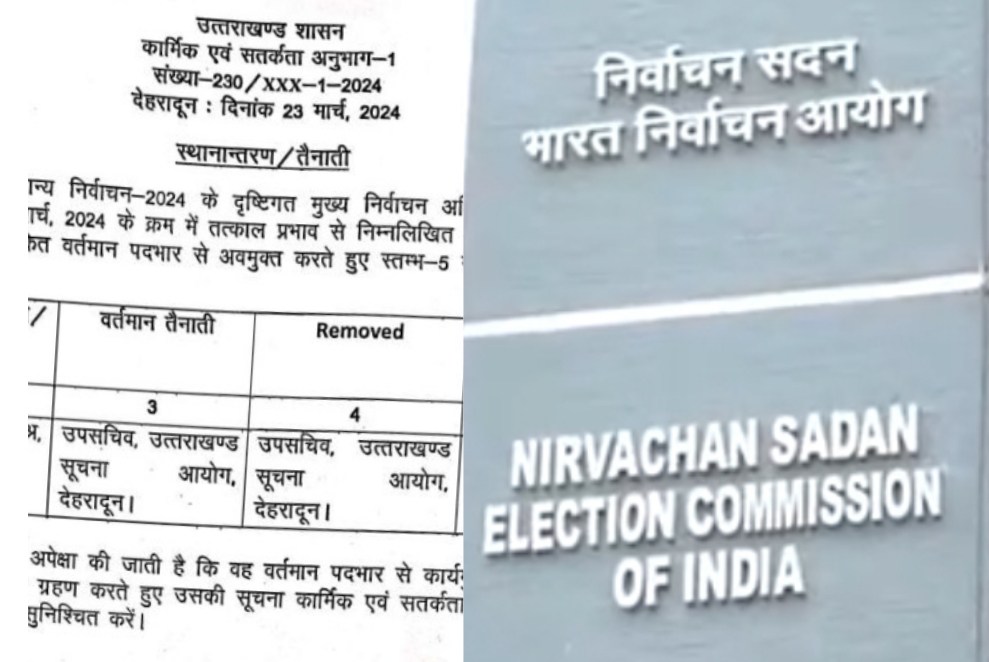 उत्तराखंड : लोकसभा चुनाव के मद्देनजर इस पीसीएस को मिली ये जिम्मेदारी