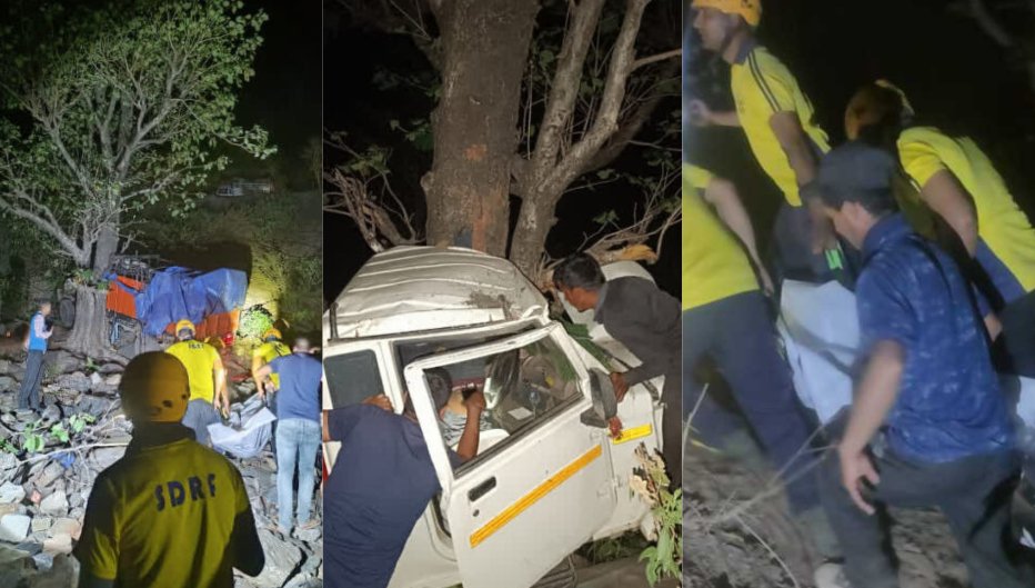 दुखद उत्तराखंड : सड़क हादसे में हिमाचल के तीन शख्स की दर्दनाक मौत।