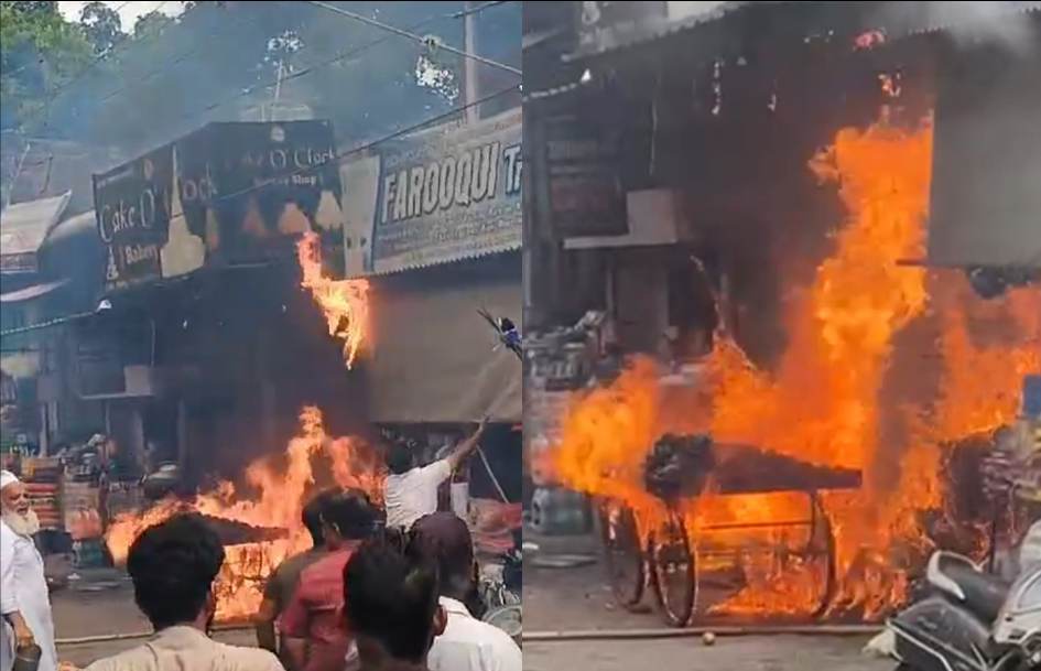 हलद्वानी : बिरयानी की दुकान में लगी भीषण आग. देखें ये वीडियो।