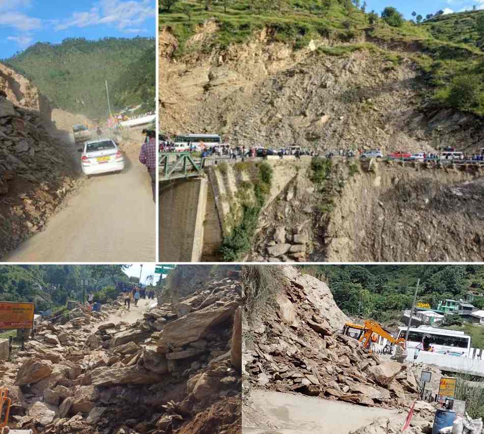 हलद्वानी से अल्मोडा राष्ट्रीय राजमार्ग छोटे वाहनों के लिए खुला, मलबा हटाने का काम जारी..