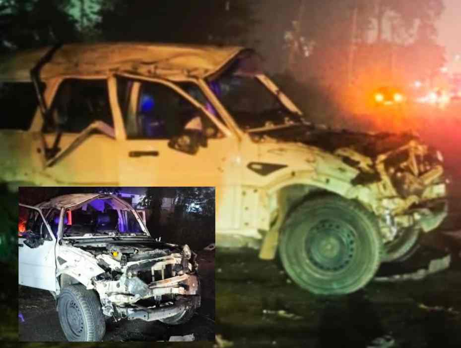 उत्तराखंड : (बड़ी खबर ) पल भर में खुशियाँ बदली मातम में, डिवाइडर से टकराई कार, 4 की दर्दनाक मौत.. वीडियो