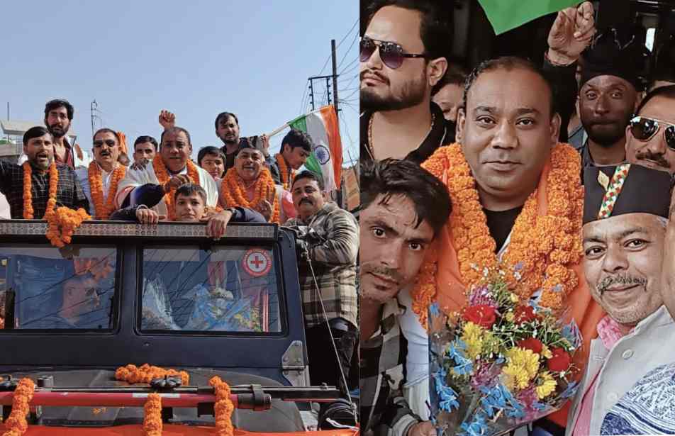अमेरिका के गोल्ड मेडलिस्ट मुकेश पाल का हल्द्वानी में हुआ जोरदार स्वागत..