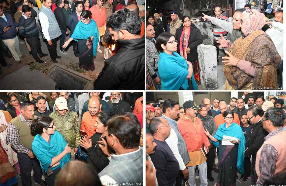 डीएम वंदना ने देर रात हल्द्वानी में किया पैदल भ्रमण – लोगों से जानी समस्याएं..
